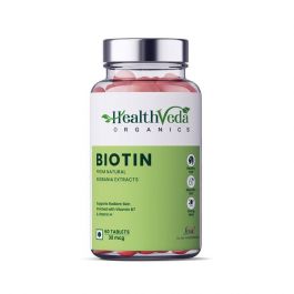 Biotin (60 Tablets) - Health Veda Organics | Seniority